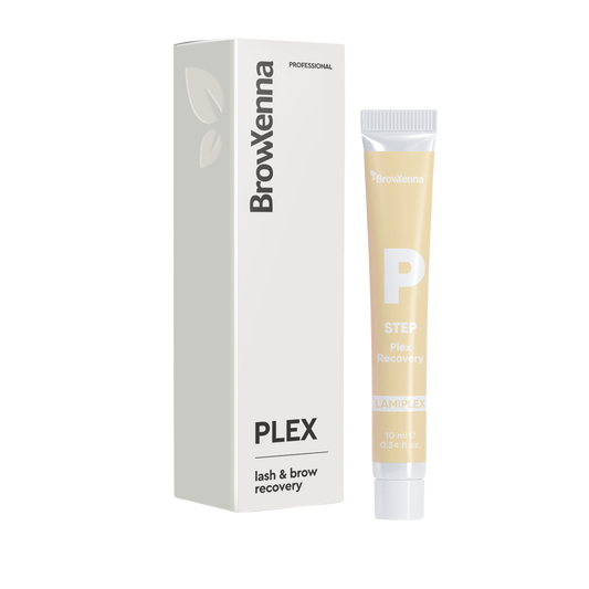 BrowXenna Plex Bond Recovery – suero regenerador profesional que restaura enlaces capilares y protege el vello durante y después de tratamientos químicos para cejas y pestañas.
