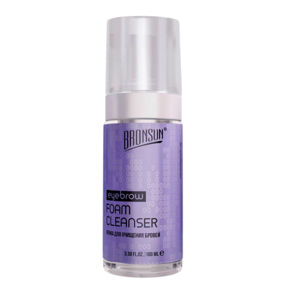 Bronsun Eyebrow Foam Cleanser, espuma limpiadora profesional para cejas, ideal para eliminar impurezas y preparar la piel antes de aplicar tinte o laminado. Fórmula suave con proteínas de seda y leche para hidratar y proteger los vellos. Perfecto para uso en salones y en casa. Compra ahora y mejora tus resultados en el diseño de cejas.