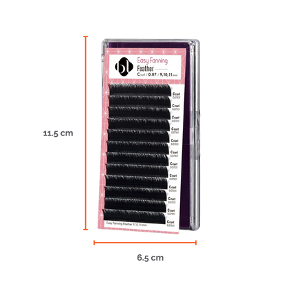 Extensiones de Pestañas Profesionales de Auto-Floración (Feather)  BL Lashes®