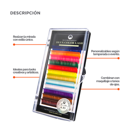 Extensión de Pestaña Colores Curva C