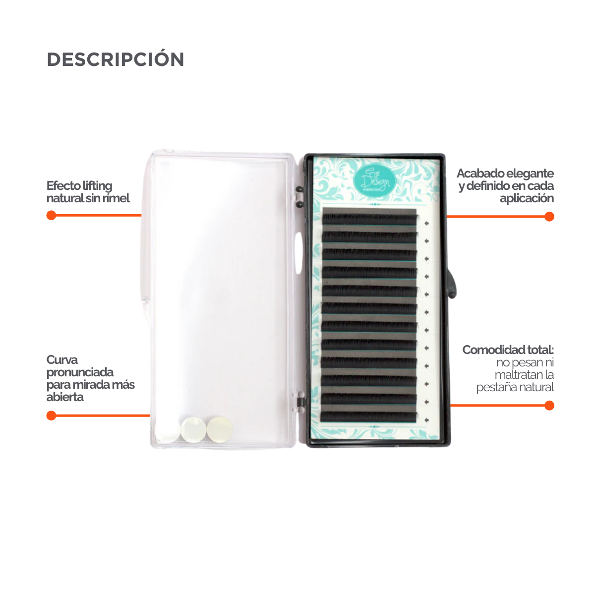 Extensiones Eye Design Curvatura Especial J/U/L/L+