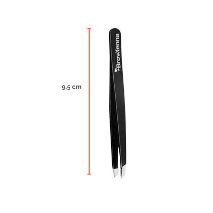 Pinzas Profesionales para Cejas BrowXenna® con punta biselada y afilado manual para depilación de precisión técnica