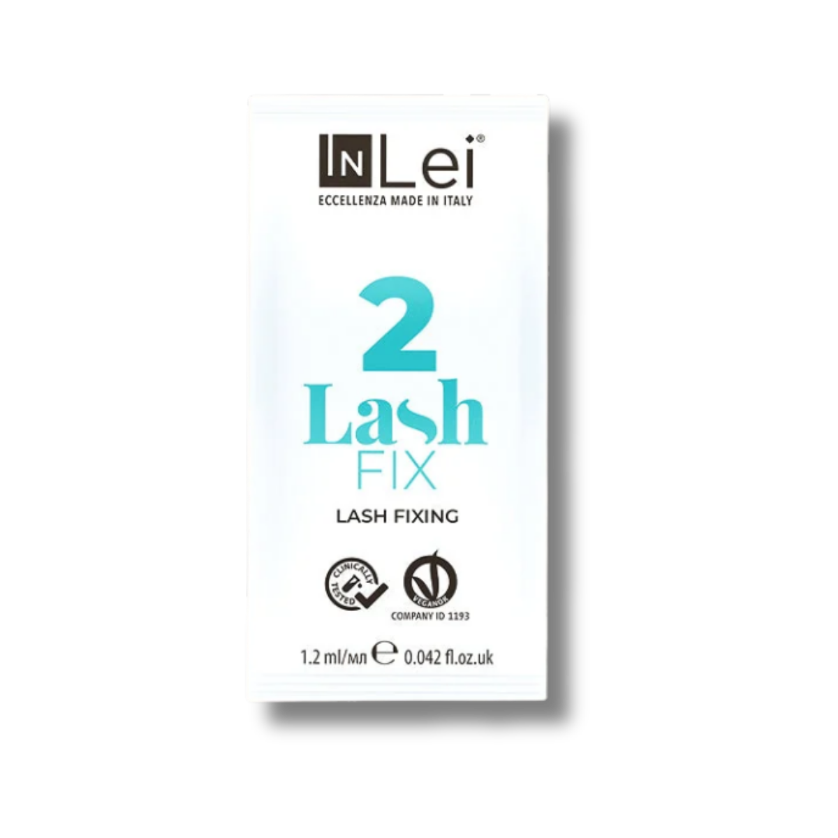 InLei Lash Fix 2 Paso 2 Lash Filler 25.9 en presentación profesional de 9 sachets de 1.2 ml, solución fijadora y neutralizante para procedimientos profesionales de lash lifting y laminación de pestañas, diseñada para lashistas, técnicos y estudios de belleza.