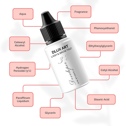 DLUX Art Lash & Tinte Developer 3%, Activador de tinte para cejas y pestañas