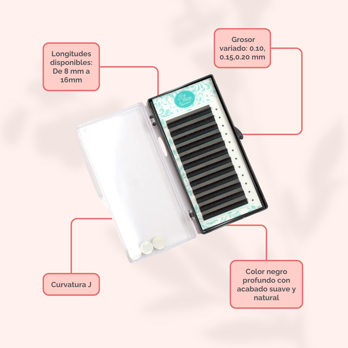 BL Lashes Laser Mink – Extensiones de Pestañas Profesionales Curva C/D