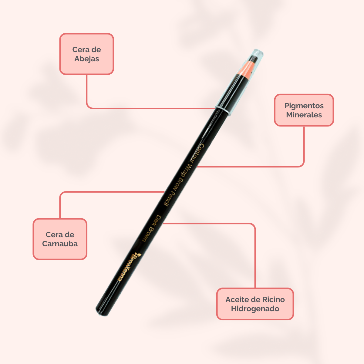 Contour Wrap Pencil BrowXenna®: lápiz profesional para cejas, waterproof, fácil de afilar, que define y rellena con precisión durante 16 horas.