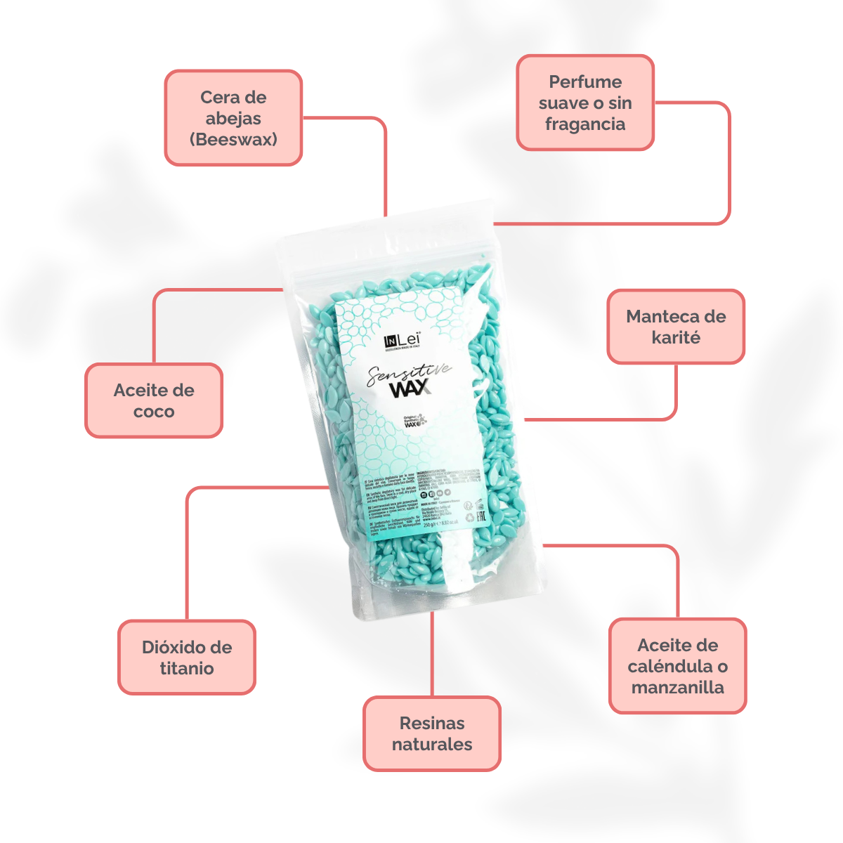 InLei® Cera para depilación piel Sensible
