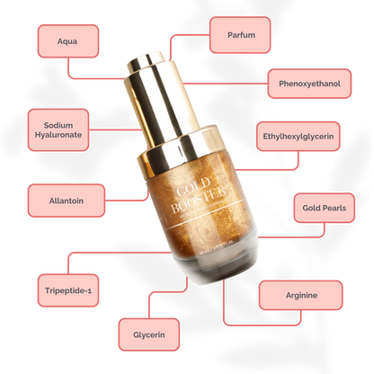 Gold Booster Serum DLUX Pro Suero Profesional para pestañas y cejas hidratación péptidos densidad post tratamiento alta gama