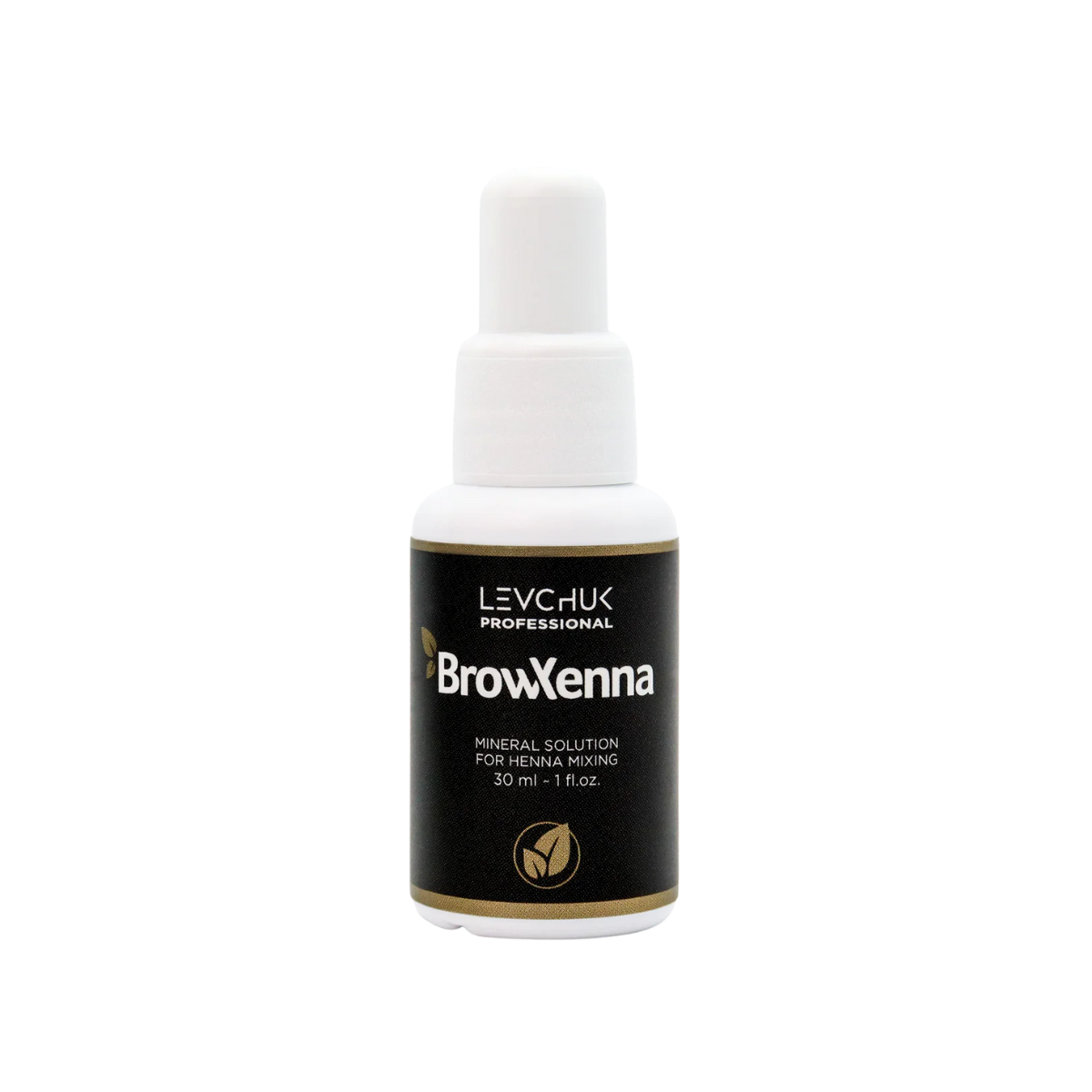 Mineral solution for henna mixing 30 ml, BrowXenna activador profesional y puro, formulado para mezclar con henna de cejas, que potencia la pigmentación y duración sin impurezas.