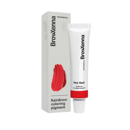Frasco de 30 ml de Pigmento Directo BrowXenna RainBrow para cejas – fórmula sin oxidante, con textura cremosa y tonos vibrantes para tintado preciso.