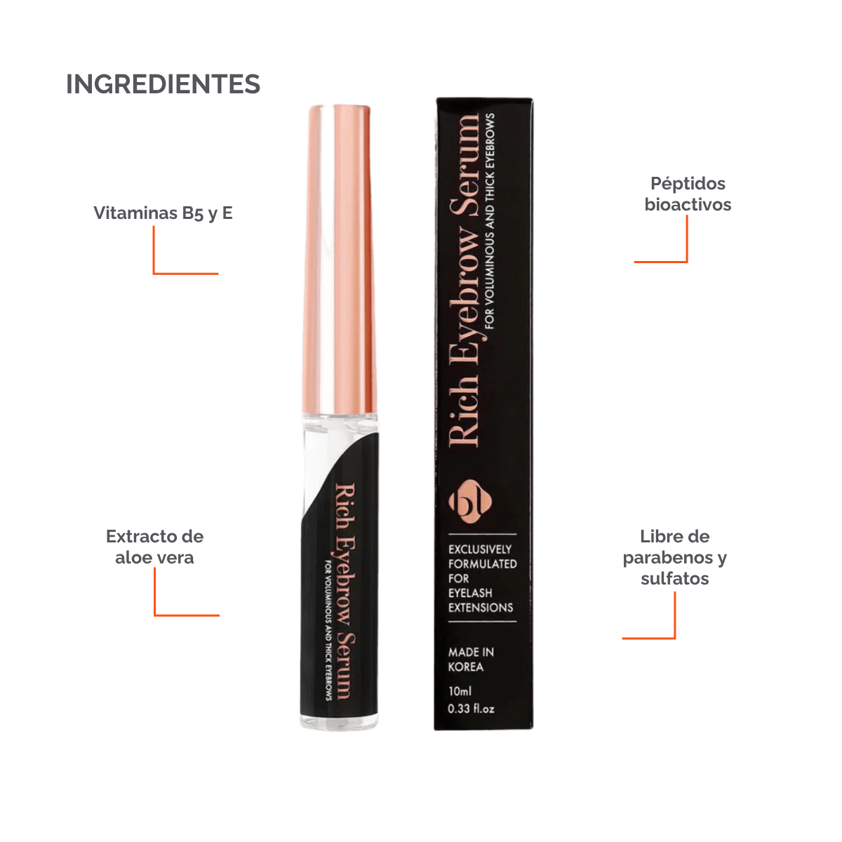 Rich Eyebrow BL Serum para Cejas Más Gruesas y Saludables