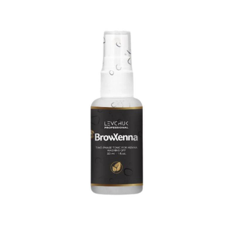 Two Phase Tonic BrowXenna 30 ml-solución bifásica profesional para eliminar henna y tintes de cejas de forma efectiva, suave e hidratante, ideal para preparaciones y correcciones en cabina.