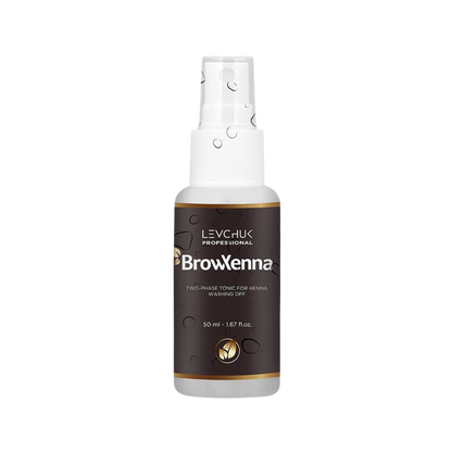 Two Phase Tonic BrowXenna 50 ml-solución bifásica profesional para eliminar henna y tintes de cejas de forma efectiva, suave e hidratante, ideal para preparaciones y correcciones en cabina.