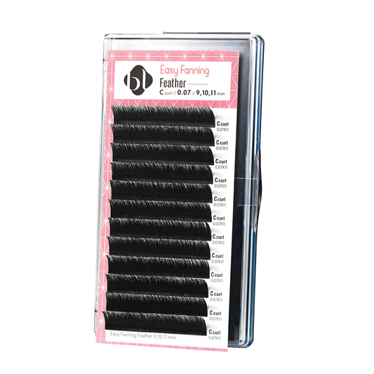 Extensiones de Pestañas Profesionales de Auto-Floración (Feather)  BL Lashes®