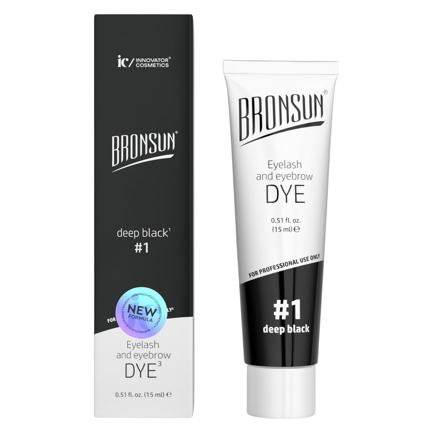 BRONSUN Tinte Profesional para Cejas y Pestañas – gel tint con efecto henna y color intenso para aplicación profesional en salones de belleza técnicos.