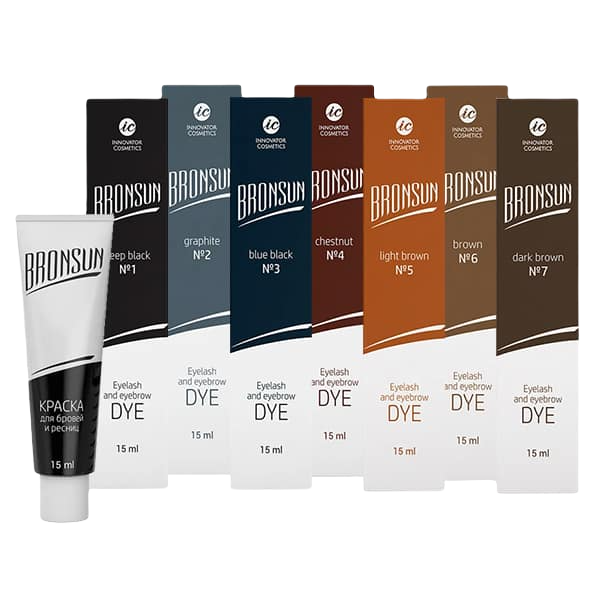 Cejas y pestañas teñidas con BRONSUN Gel Dye - Efecto henna duradero hasta 7 semanas