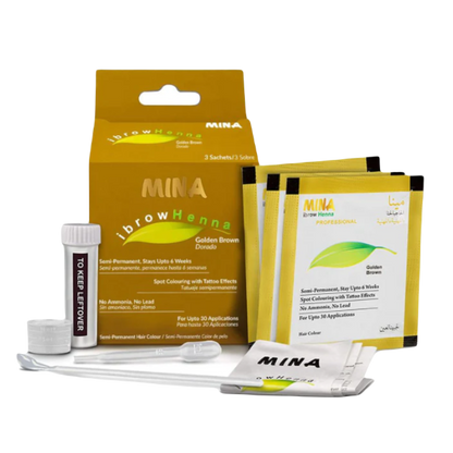 henna para cejas kit