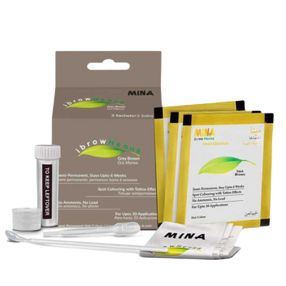 henna para cejas kit